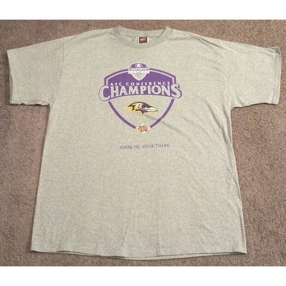 Nike Other - Vintage Y2k Nike Baltimore Ravens 2001 AFC Champions Super Bowl XXXV T-Shirt
